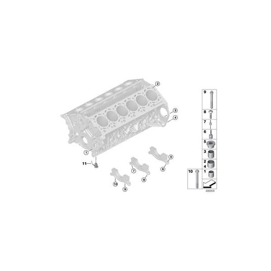 Genuine BMW 11428623611 G12 Oil Spraying Nozzle (Inc. M760iX & M760LiX) | ML Performance UK Car Parts