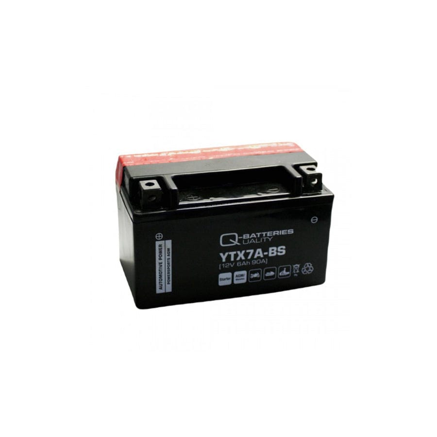 Q-Batteries Motorcycle Battery YTX7ABS AGM 50615 12V 6Ah 90A | ML Performance UK Car Parts