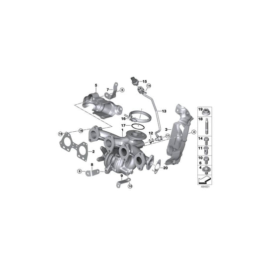 Genuine BMW 11628585809 F39 F44 Heat Shield (Inc. 120dX, 218dX & Cooper D ALL4) | ML Performance UK Car Parts