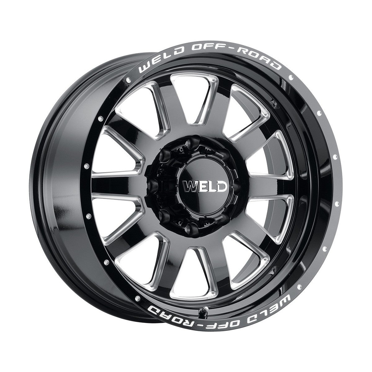 Weld W10289082501 Stealth W102 Wheel 18x9 8x165.1 ET0 BS5.01 Gloss Black Mill