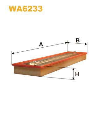 WIX Filters WA6233 Air Filter Suitable For Mercedes-Benz T2