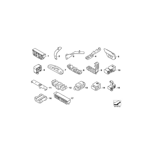 Genuine BMW 34306771401 E64 E60 Bracket, Brake Pipe, 5-Fold (Inc. 535xi, 520i & 535i) | ML Performance UK