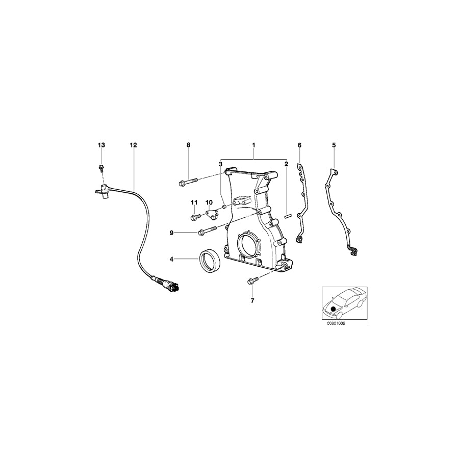 Genuine BMW 11141404647 E36 Engagement Dowel Support (Inc. M3 & Z3 M) | ML Performance UK Car Parts