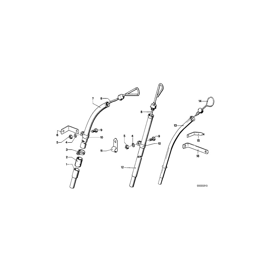 Genuine BMW 11431256703 E12 Guide Tube Upper Part ROHR 12X1 L=196 (Inc. 520) | ML Performance UK Car Parts