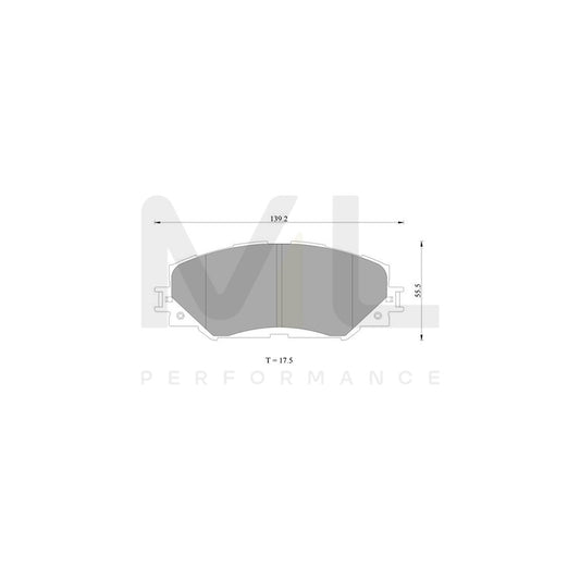 Bosch 0986Ab2396 Brake Pad Set BP2396N | ML Performance Car Parts