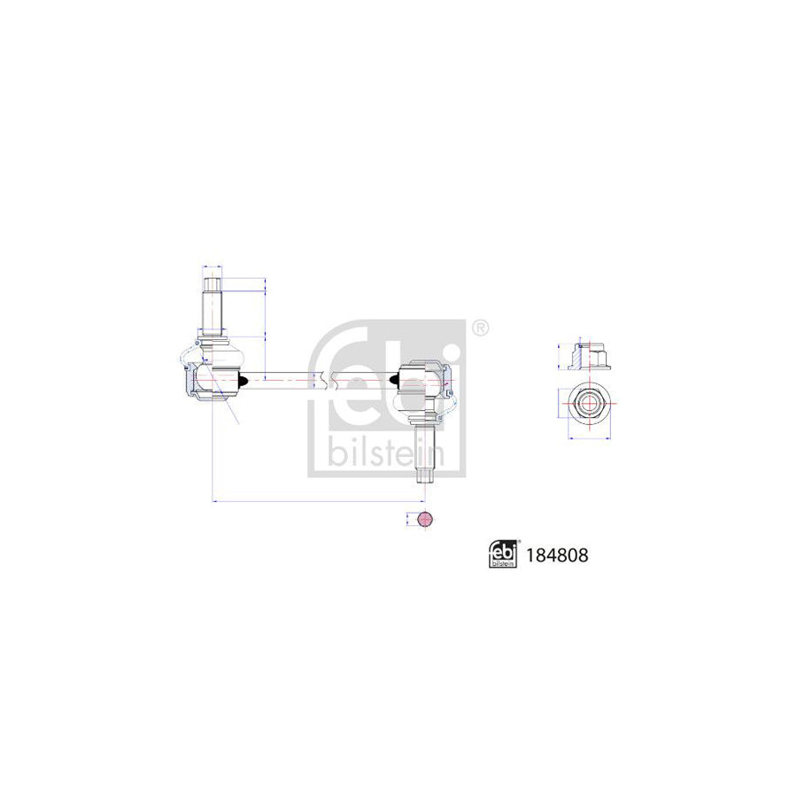 Febi Bilstein 184808 Anti Roll Bar Link