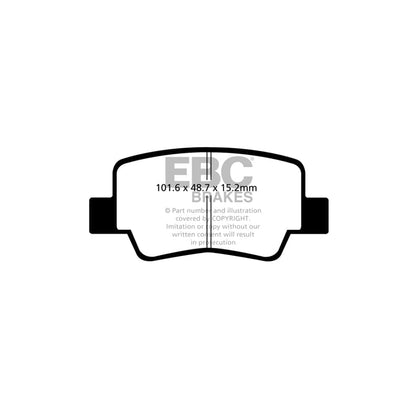 EBC PDKR881 Toyota Verso Ultimax Rear Brake Pad & Plain Disc Kit 2 | ML Performance UK Car Parts