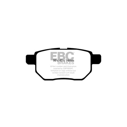 EBC PDKR880 Toyota Urban Cruiser Ultimax Rear Brake Pad & Plain Disc Kit - Akebono Caliper 2 | ML Performance UK Car Parts