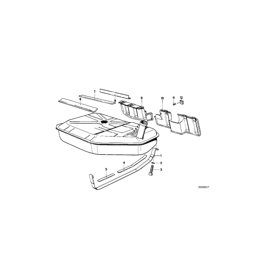 Genuine BMW 16111118226 E23 Tension Strap (Inc. 733i, 745i & 728iS) | ML Performance UK Car Parts