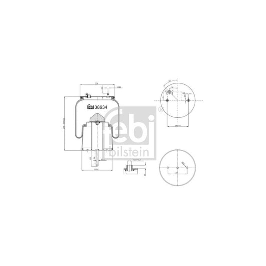 Febi Bilstein 38634 Boot, Air Suspension