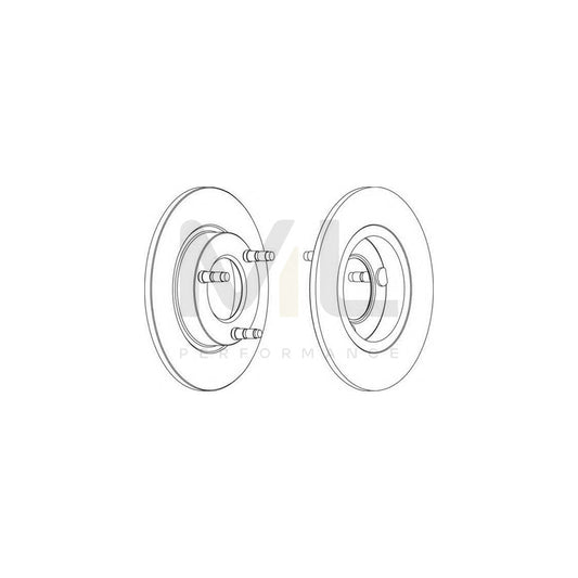 FERODO DDF097-1 Brake Disc Solid | ML Performance Car Parts