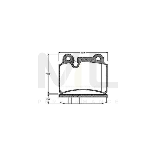 Bosch 0986Tb2979 Brake Pad Set Excl. Wear Warning Contact  | ML Performance Car Parts