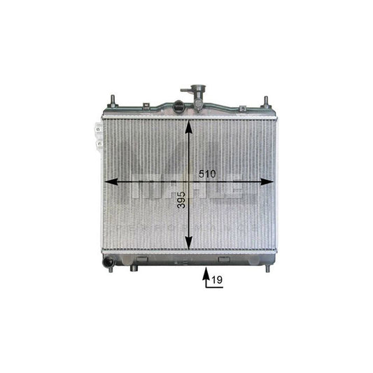 MAHLE ORIGINAL CR 1277 000P Engine radiator for HYUNDAI Getz (TB) with accessories, with bolts/screws, with sealing cover, Brazed cooling fins, Manual Transmission | ML Performance Car Parts
