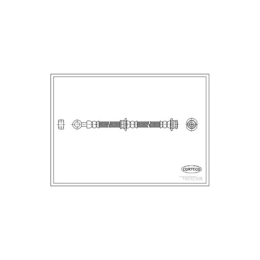 Corteco 19032308 Brake Hose For Nissan Almera I Saloon (N15) | ML Performance UK