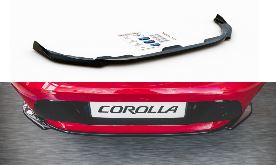 Maxton Design TO-CO-12-HB-RD1T Central Rear Splitter Toyota Corolla XII Hatchback | ML Performance UK Car Parts