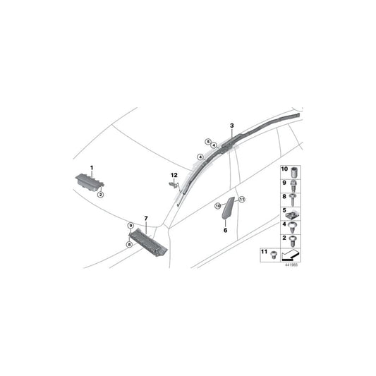 Genuine BMW 72127399794 F06 F13 Side Airbag, Front Right Seat COGNAC (Inc. 640iX, 650iX & Alpina B6) | ML Performance UK