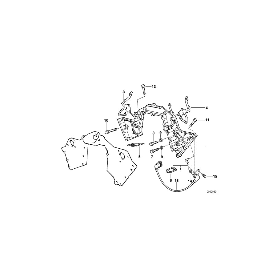 Genuine BMW 11141702116 E38 E31 Upper Timing Case (Inc. 750iLP, L7 & 750iL) | ML Performance UK Car Parts
