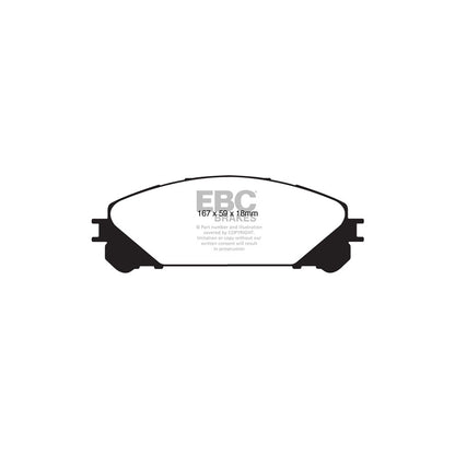 EBC DP41837R Lexus Toyota Yellowstuff Front Brake Pads - Akebono Caliper 2 | ML Performance UK Car Parts