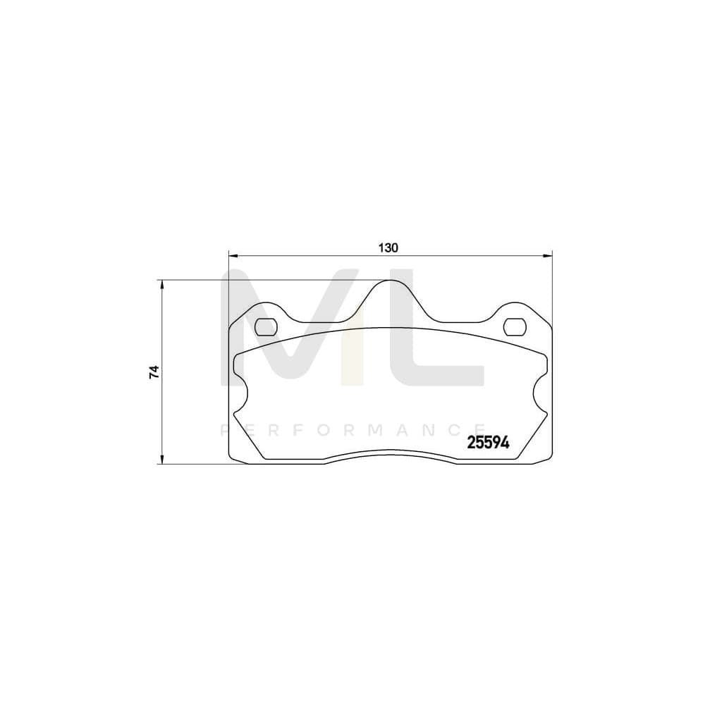 Brembo P 47 002 Brake Pad Set Excl. Wear Warning Contact | ML Performance Car Parts