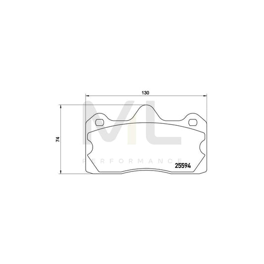 Brembo P 47 002 Brake Pad Set Excl. Wear Warning Contact | ML Performance Car Parts