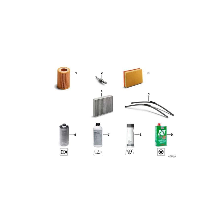 Genuine BMW 13717547201 E65 RR1 Air Filter Element (Inc. 760Li, Phantom) | ML Performance UK Car Parts