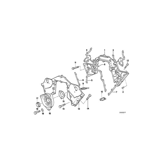 Genuine BMW 11141720091 E31 E38 E32 Hex Bolt M6X28-Z3 (Inc. 750iLP, L7 & 750i) | ML Performance UK Car Parts