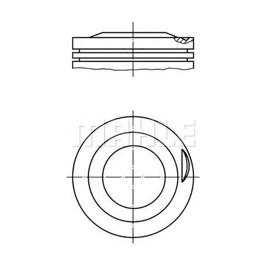 MAHLE ORIGINAL 6272000 Piston for MAZDA 323 77 mm, with piston rings | ML Performance Car Parts