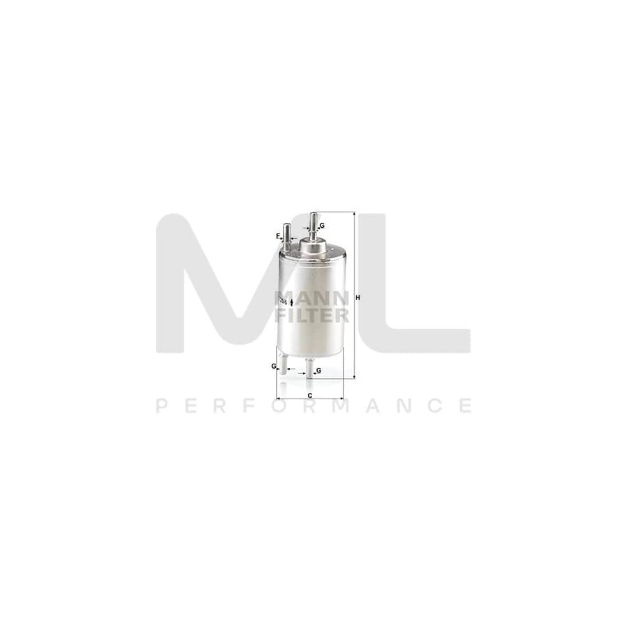 MANN-FILTER WK 720/6 Fuel filter In-Line Filter | ML Performance Car Parts