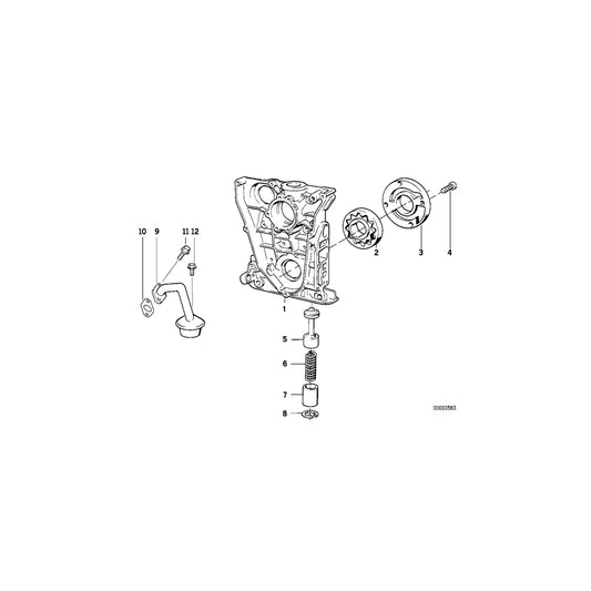Genuine BMW 11141739525 E46 E34 E36 End Cover With Oil Pump (Inc. 316Ci, Z3 1.9 & Z3 1.8) | ML Performance UK Car Parts