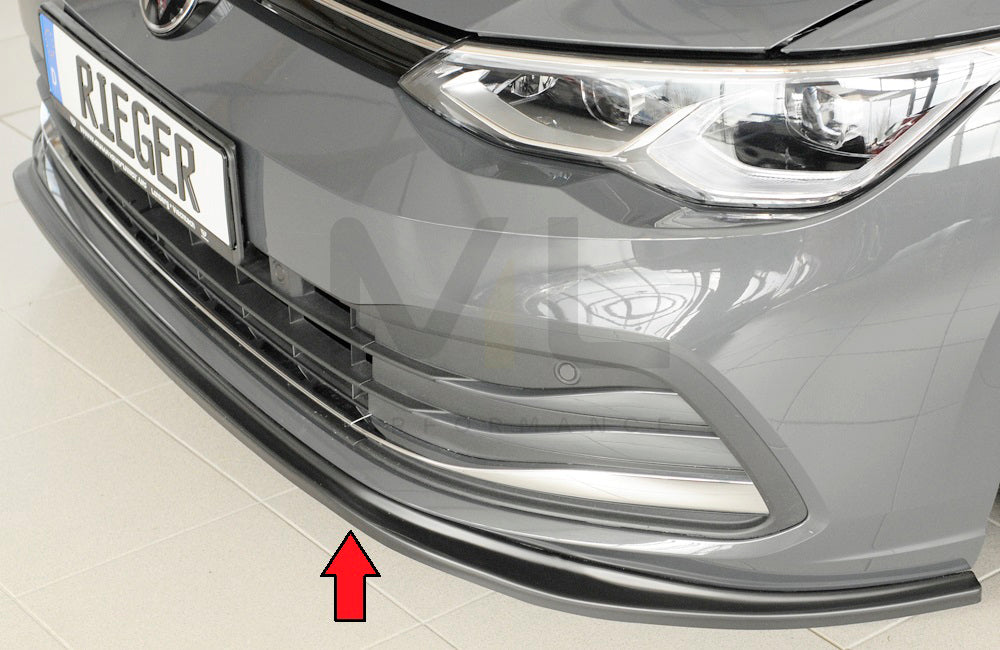 Rieger 00059600 VW Mk8 Golf Front Splitter 5 | ML Performance UK Car Parts