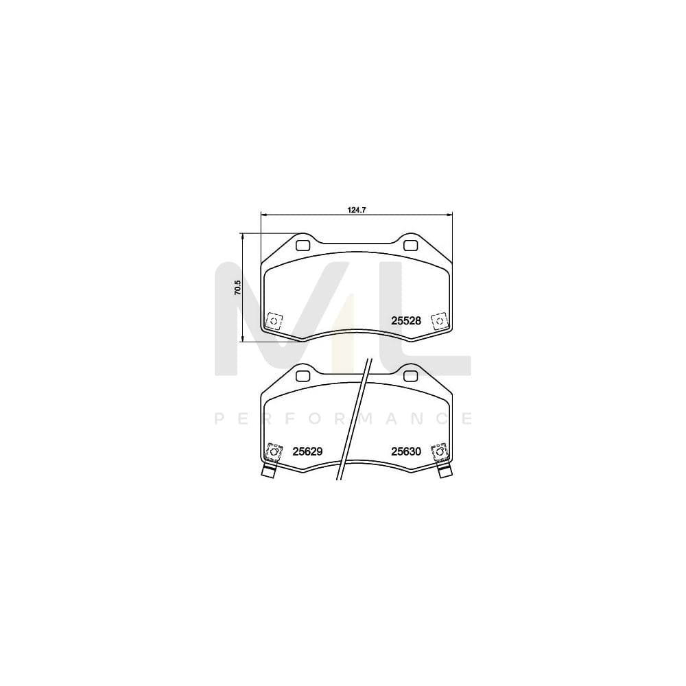 Hella 8DB 355 025-891 Brake Pad Set With Acoustic Wear Warning | ML Performance Car Parts