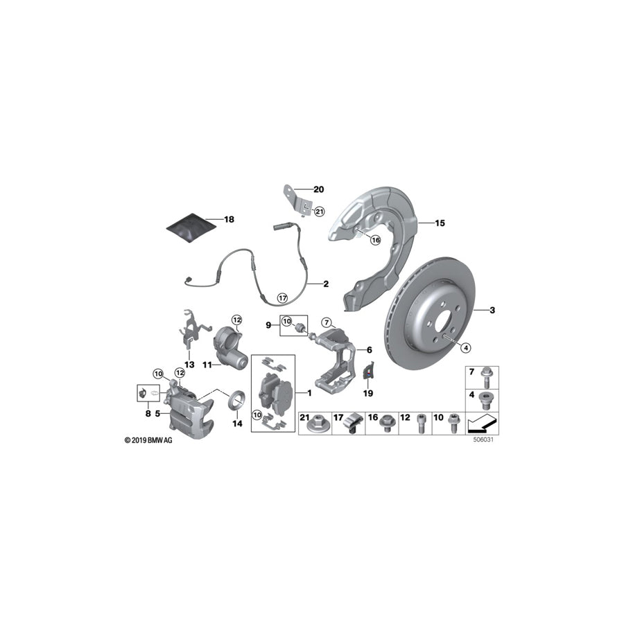 Genuine BMW 34356890704 G20 G21 G29 Holder (Inc. 330dX, 330iX & 320d) | ML Performance UK