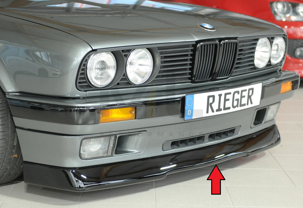 Rieger 00088270 BMW 3 Series E30 Front Splitter 1 | ML Performance UK Car Parts