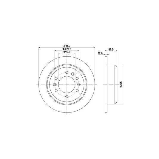 Hella 8MV 376 732-081 Fan Clutch For BMW 7 (E38)