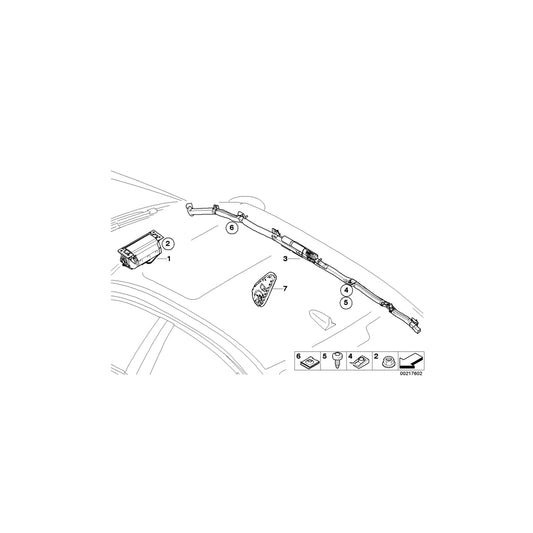 Genuine BMW 72127146668 E91 E90 Side Airbag, Front Right Seat GRAU 60 (Inc. 318d, 330d & 335i) | ML Performance UK