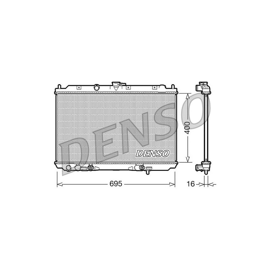 Denso DRM46026 Drm46026 Engine Radiator For Nissan Almera Tino (V10) | ML Performance UK