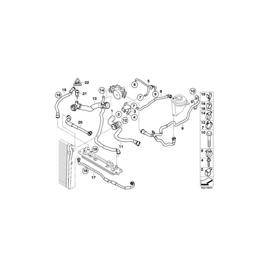 Genuine BMW 17127589727 E70 E71 Feed Pipe (Inc. X5 M & X6 M) | ML Performance UK Car Parts