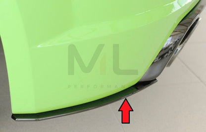 Rieger 00055173 Audi 8J 8J1-FV 8S TTRS Rear Side Splitter 7 | ML Performance UK Car Parts
