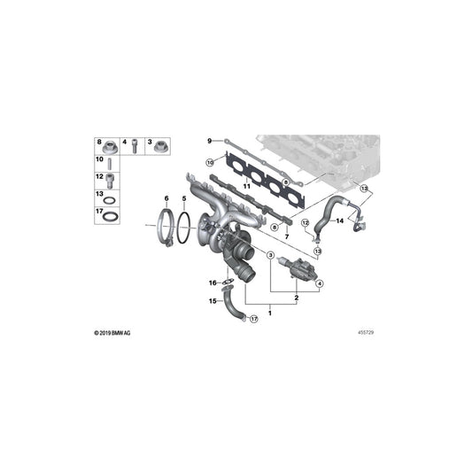 Genuine BMW 11429487723 G32 G11 F23 Gasket Asbestos Free (Inc. 420i, X2 25iX & X1 20i) | ML Performance UK Car Parts