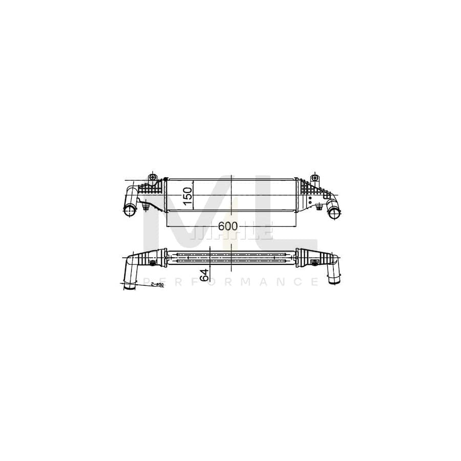 MAHLE ORIGINAL CI 504 000S Intercooler for MAZDA 3 | ML Performance Car Parts