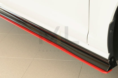 Rieger 00059517 VW Mk7 Golf GTI-TCR Side Skirt Splitter 6 | ML Performance UK Car Parts