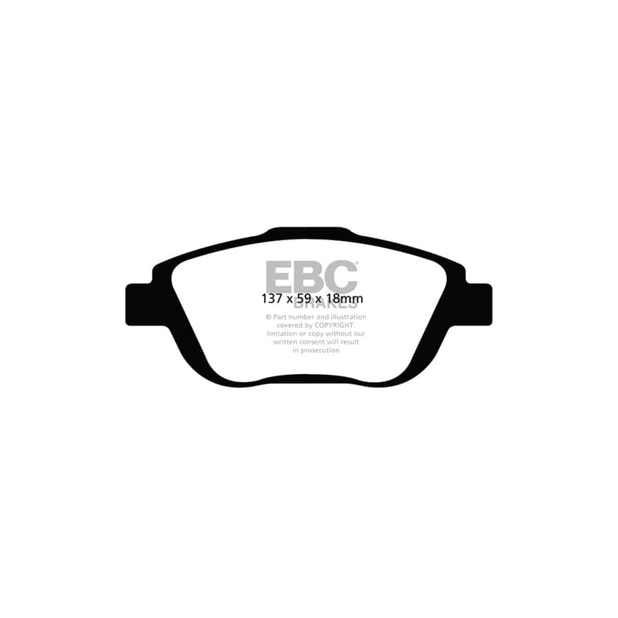 EBC PD11KF1250 Citroen Opel Peugeot Vauxhall Greenstuff Front Brake Pad & GD Disc Kit - Girling/TRW/Bosch/CBI Caliper 2 | ML Performance UK Car Parts