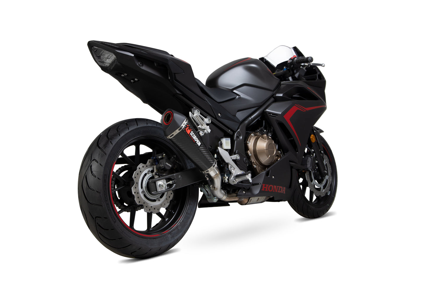 Scorpion RHA186CEO Honda CBR500 R Serket Taper Slip-On - Carbon Fibre Sleeve | ML Performance UK UK