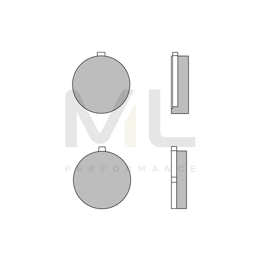 Brembo Carbon Ceramic, Road 07Su0526 Brake Pad Set Front And Rear | ML Performance Car Parts