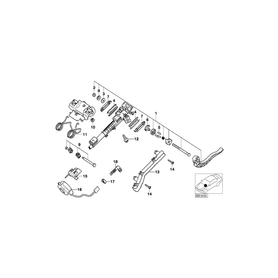 Genuine BMW 32311094293 E46 E83 Cable Duct (Inc. 316i, 316ti & 330Cd) | ML Performance UK Car Parts
