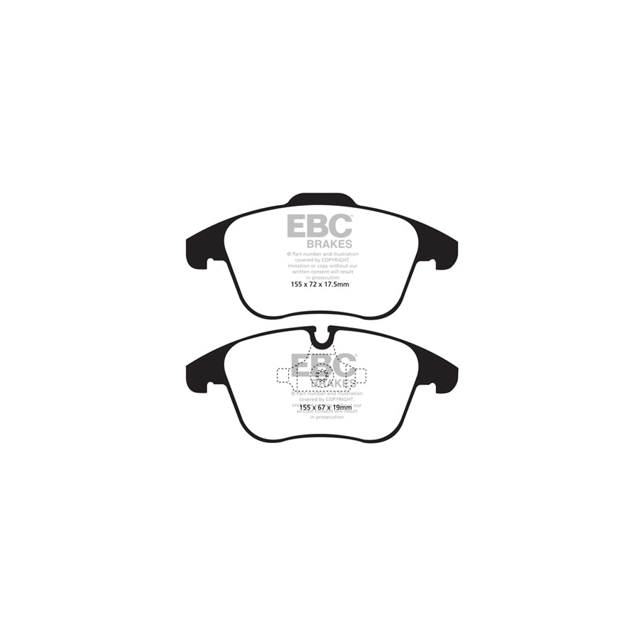EBC PD40K1526 Peugeot 508 Ultimax Pad & Plain Disc Kit - ATE Caliper 2 | ML Performance UK Car Parts