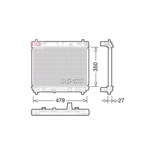 Denso DRM50058 Drm50058 Engine Radiator For Toyota Urban Cruiser (Xp110) | ML Performance UK