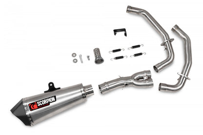 Scorpion RYA124SYSSEO Yamaha Tracer 7 Serket Taper Full System - Brushed Stainless Steel Sleeve | ML Performance UK UK