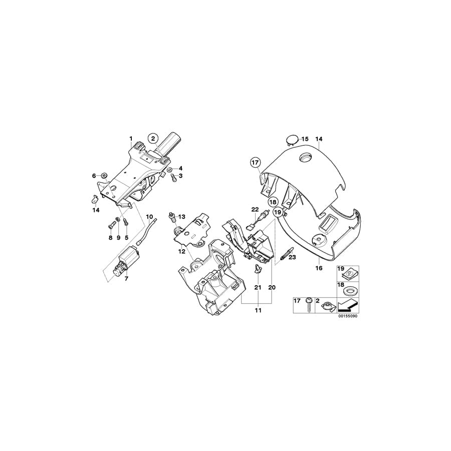 Genuine BMW 32316750991 E52 Trim Panel, Bottom Part, Leather CREMA (Inc. ALPINA V8 & Z8) | ML Performance UK Car Parts