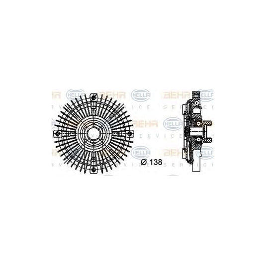 Hella 8MV 376 732-201 Fan Clutch
